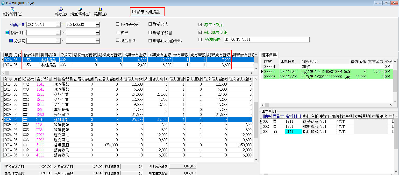 數碼ERP試算公司損益